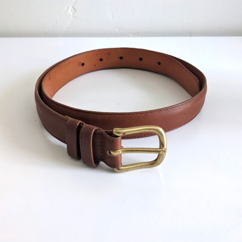 Coach Tan Leather Belt
